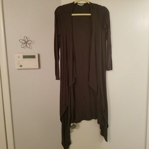 Charcoal Cotton Cardigan